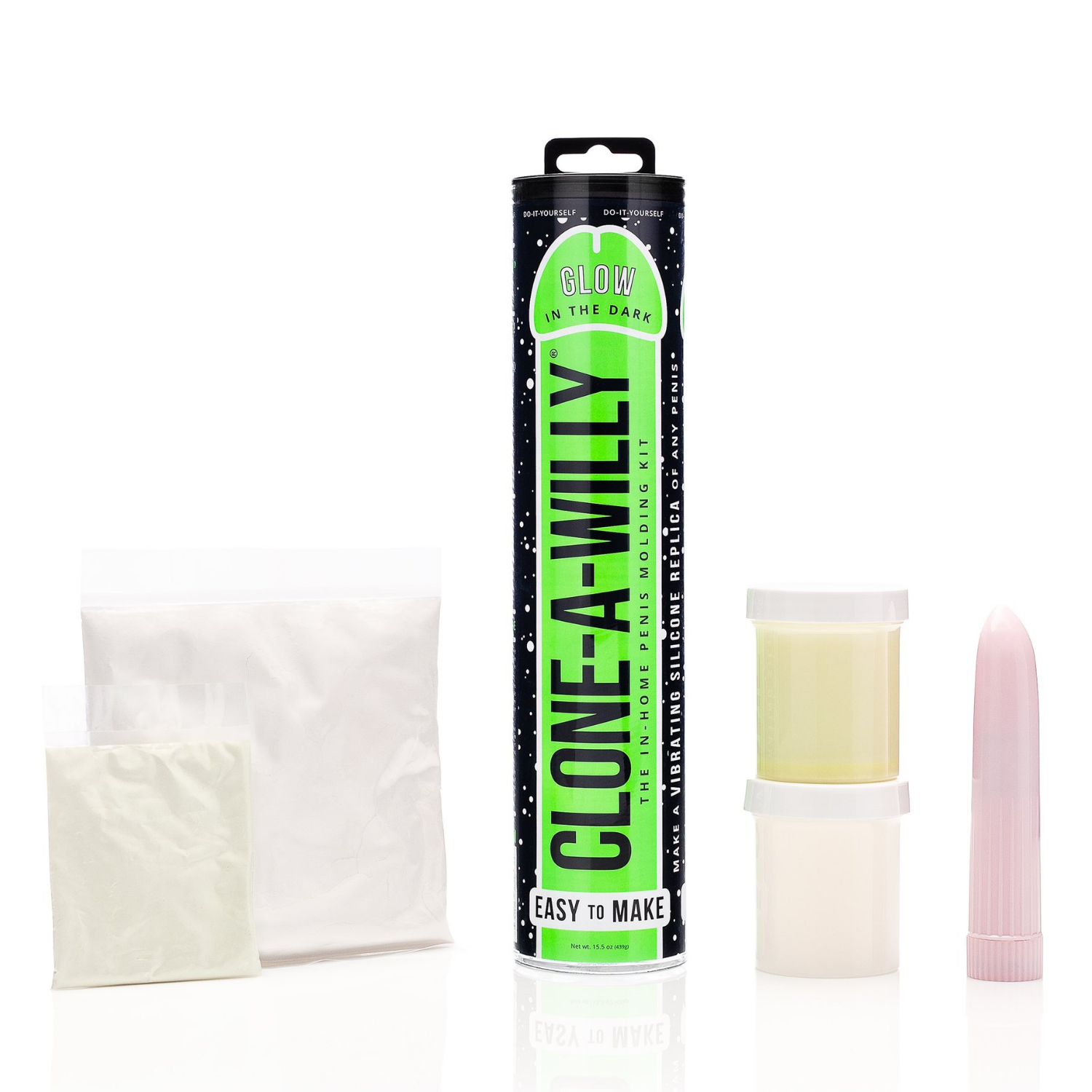 Empire Labs Vibrating Clone-A-Willy Glow In The Dark Green-Dildos-Empire Labs-XOXTOYS