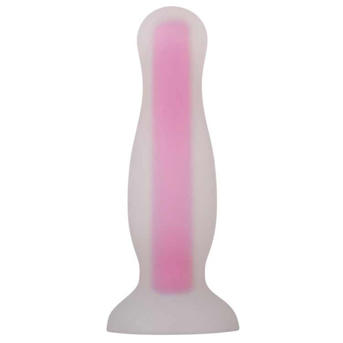 Evolved Novelties Luminous Pink Butt Plug Small-Anal Toys-Evolved-XOXTOYS