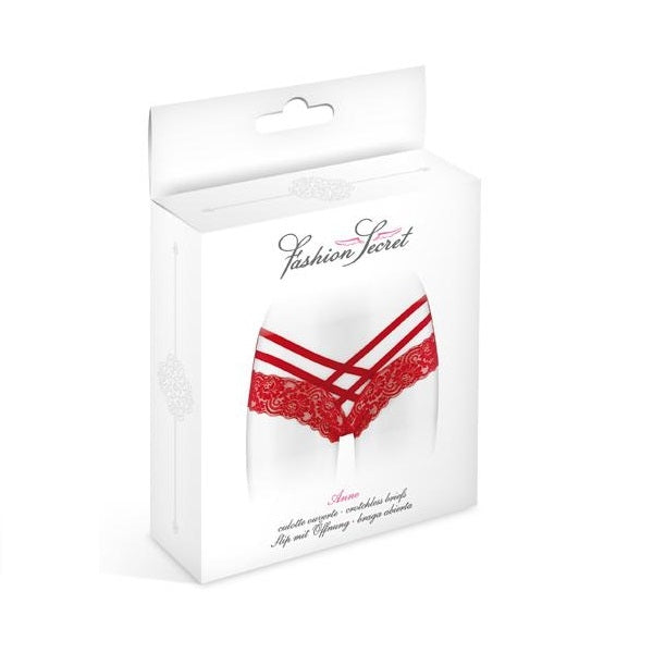 Fashion Secret Anne Crotchless Thong-lingerie-Fashion Secret-Red-XOXTOYS