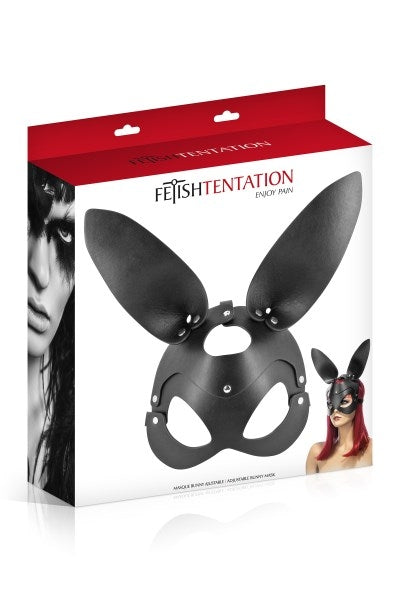 Fetish Tentation Adjustable Faux Leather Bunny Mask