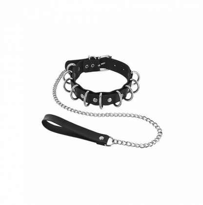 Fetish Tentation Choker with Rings and Leash - XOXTOYS