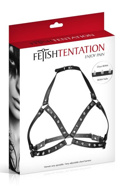 Fetish Tentation Spiked Chest Harness - XOXTOYS