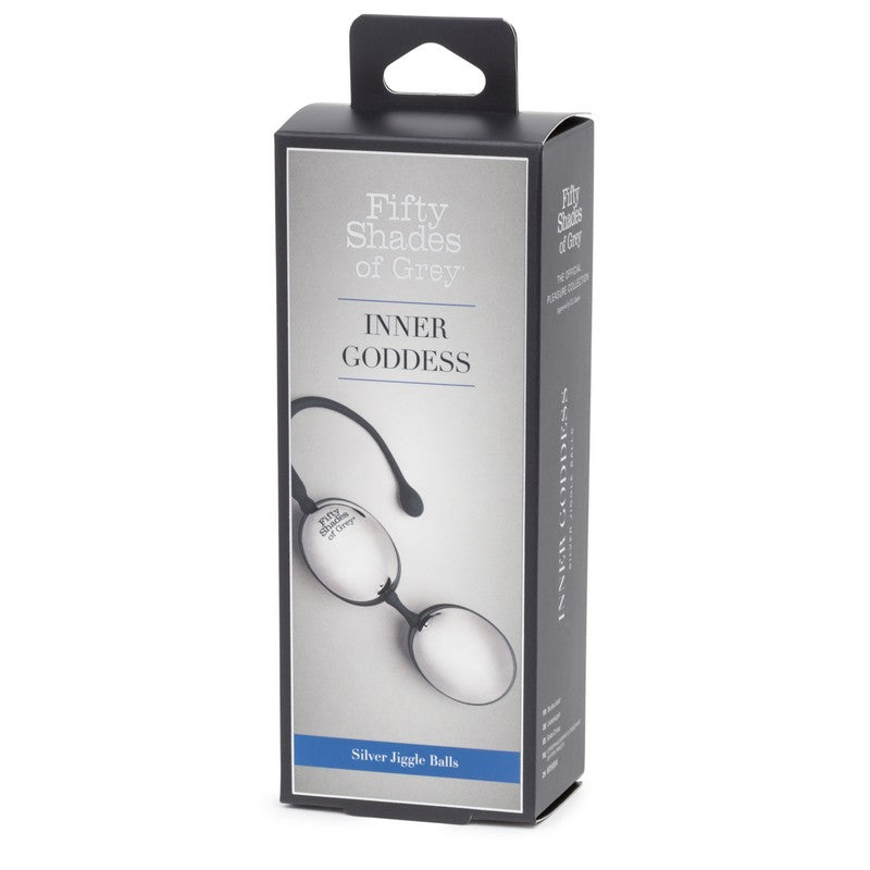Fifty Shades of Grey Inner Goddess Silver Jiggle Balls-Kegel Toys-Fifty Shades of Grey-XOXTOYS