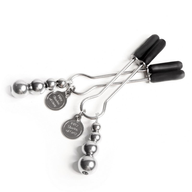 Fifty Shades of Grey The Pinch Adjustable Nipple Clamps - XOXTOYS