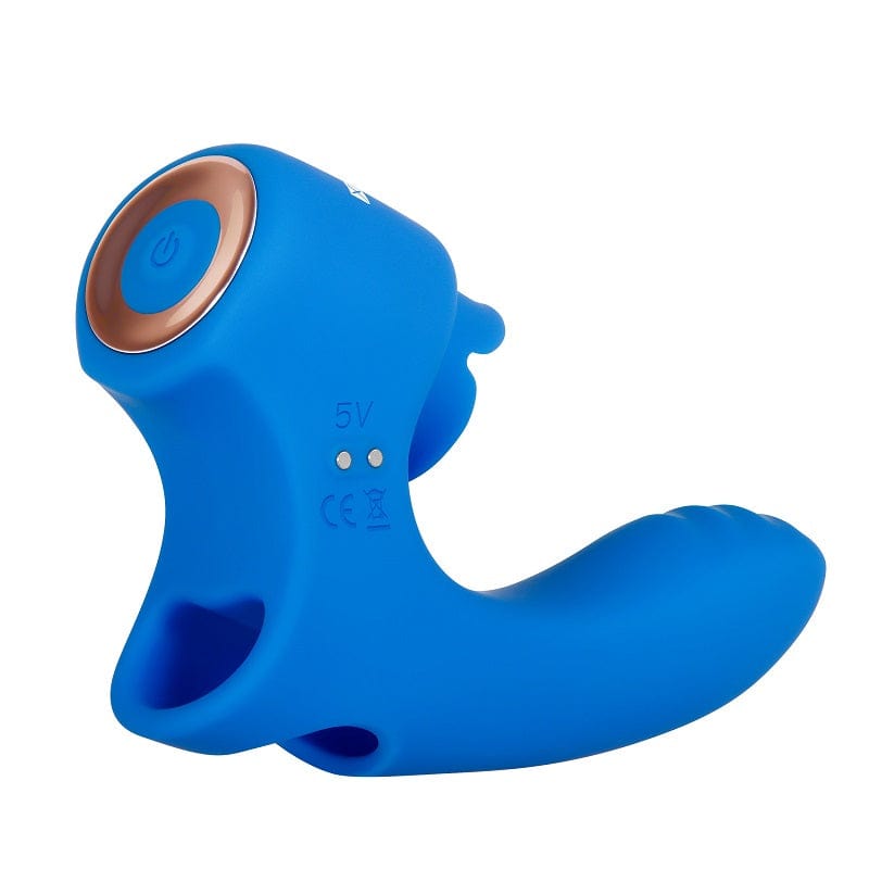 Gender X Flick It Finger Vibrator Blue