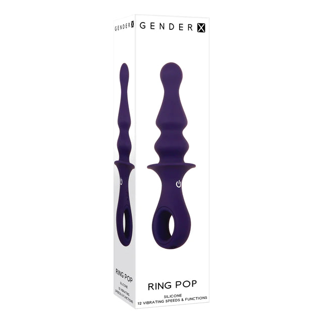Gender X Ring Pop Vibrating Plug Purple - XOXTOYS