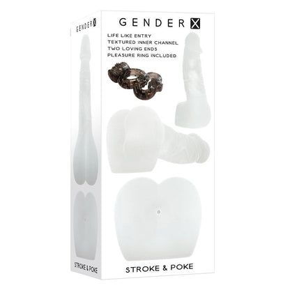 Gender X Stroke & Poke Stroker with Cock Ring - XOXTOYS