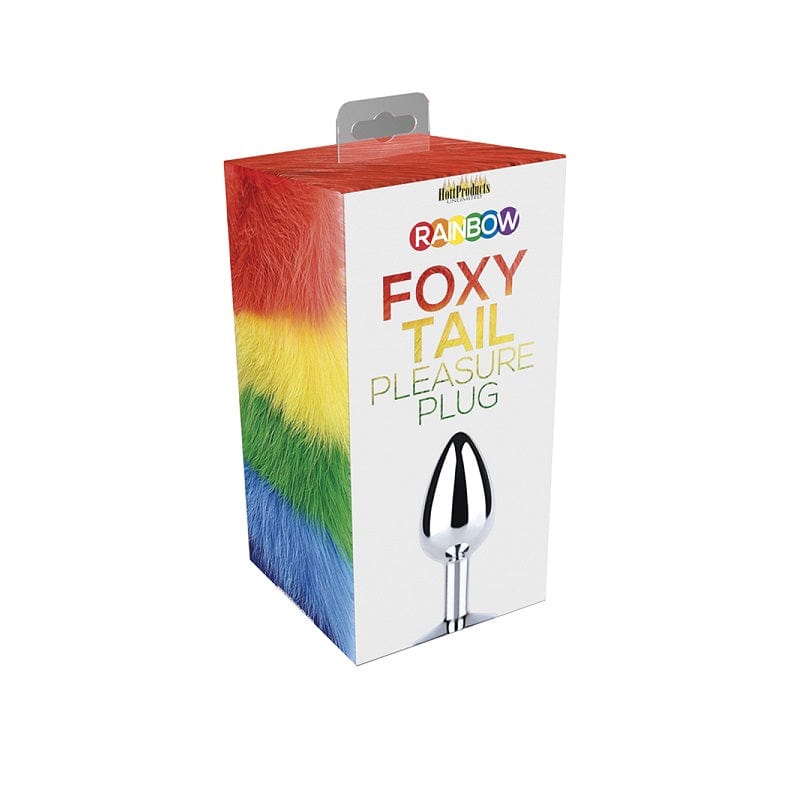Hott Products Anal Toys Hott Products Rainbow Foxy Tail Pleasure Plug