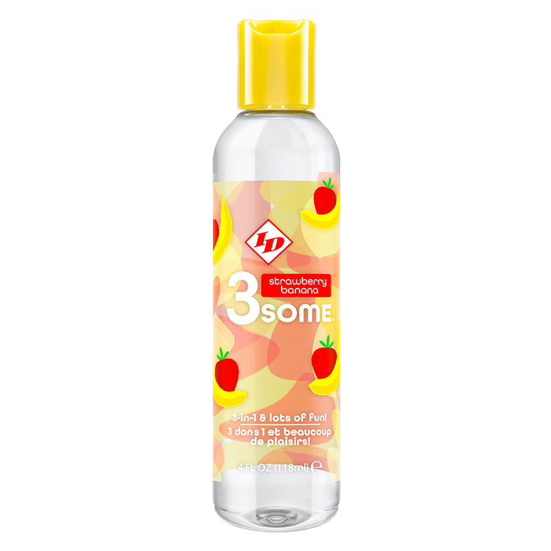 ID Lubricants 3Some Flavored Lubes-Lubes & Lotions-ID Lubricants-Strawberry Banana-XOXTOYS