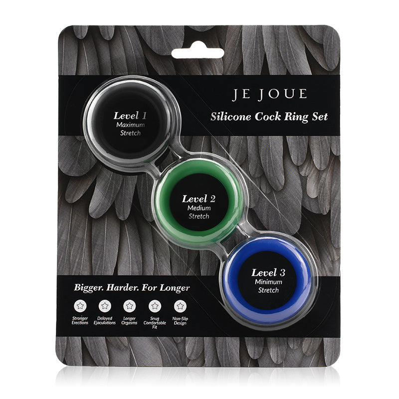 Je Joue Silicone Cock Ring 3 Pack - XOXTOYS