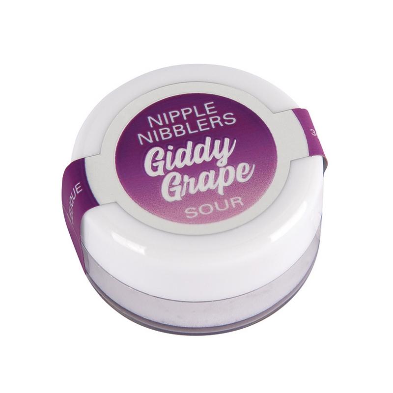 Jelique Nipple Nibblers Giddy Grape Sour Tingle Balm - XOXTOYS