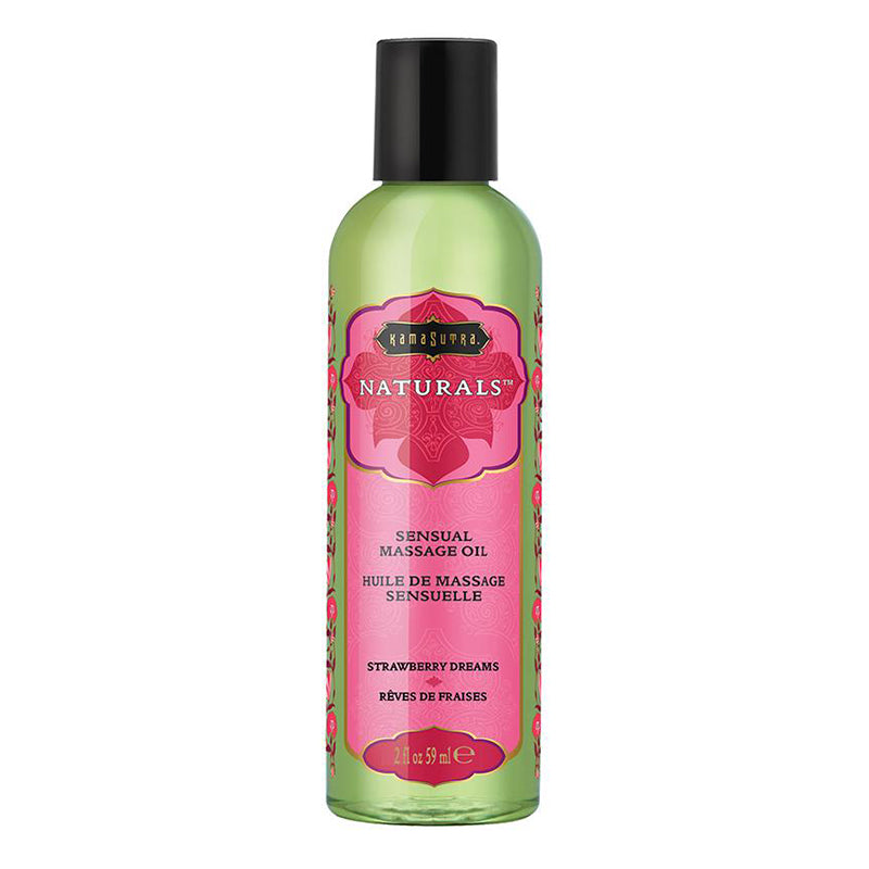 Kama Sutra Naturals Strawberry Dreams Massage Oil-Lubes & Lotions-Kama Sutra-2oz-XOXTOYS