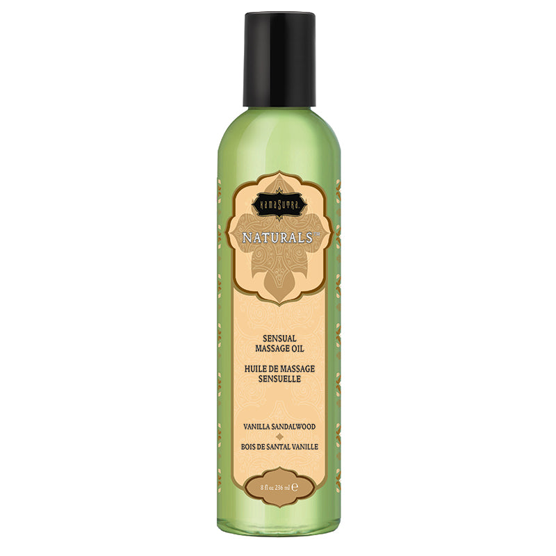 Kama Sutra Naturals Vanilla Sandalwood Massage Oil-Lubes & Lotions-Kama Sutra-8oz-XOXTOYS