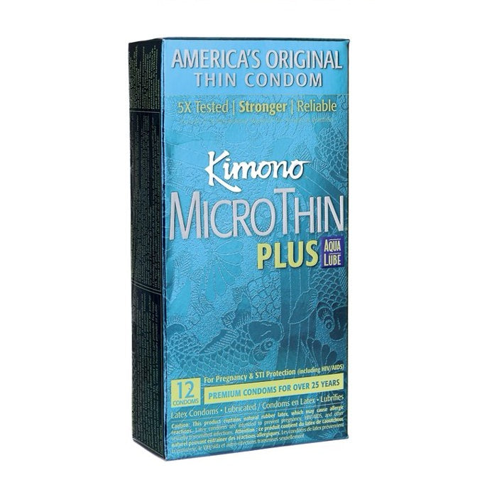 Kimono Micro Thin Condoms with Aqua Lube-Condoms-Kimono-12 pack-XOXTOYS