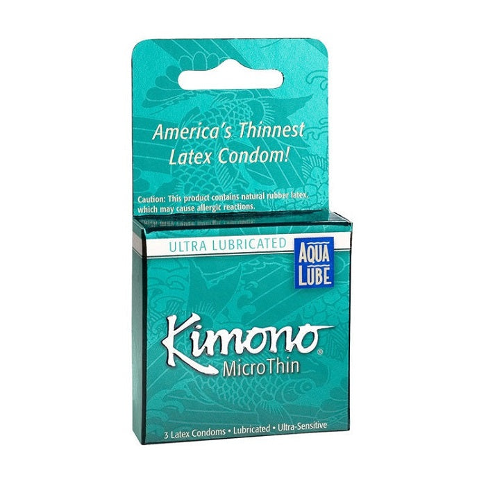 Kimono Micro Thin Condoms with Aqua Lube-Condoms-Kimono-XOXTOYS