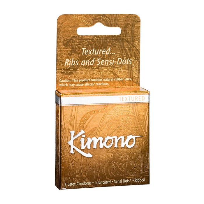 Kimono Textured Condoms-Condoms-Kimono-3 pack-XOXTOYS
