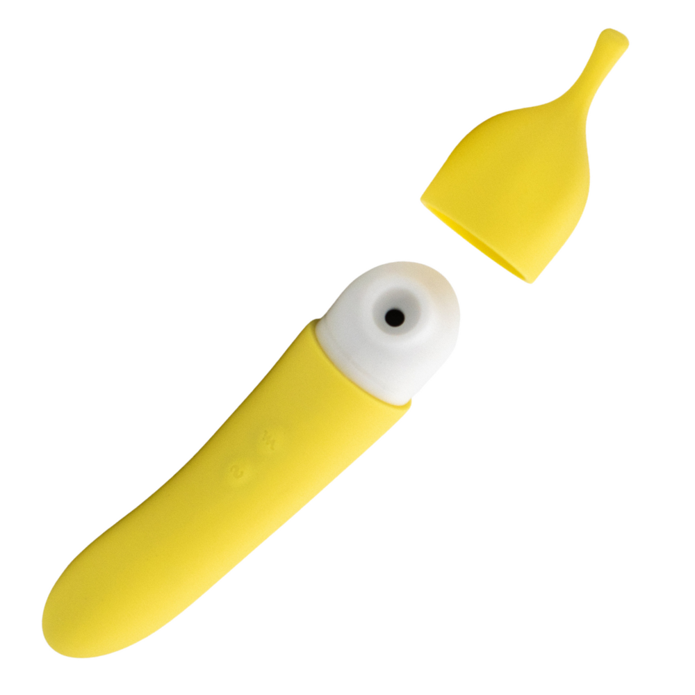 Natalie's Toybox Banana Cream Air Pulse G-Spot Vibe - XOXTOYS