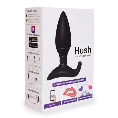 Lovense Hush 1.5" Bluetooth Vibrating Butt Plug - XOXTOYS
