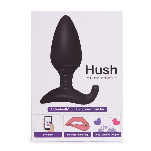 Lovense Hush 1.75" Bluetooth Vibrating Butt Plug-Anal Toys-Lovense-XOXTOYS