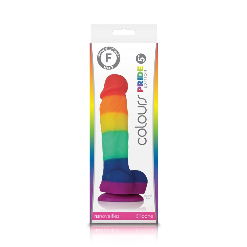 NS Novelties Colours Pride Edition 5" Rainbow Dildo - XOXTOYS
