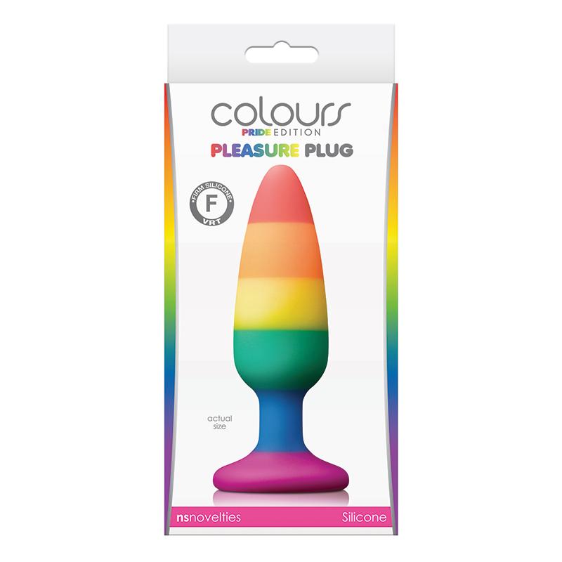 NS Novelties Colours Pride Edition Rainbow Medium Plug - XOXTOYS