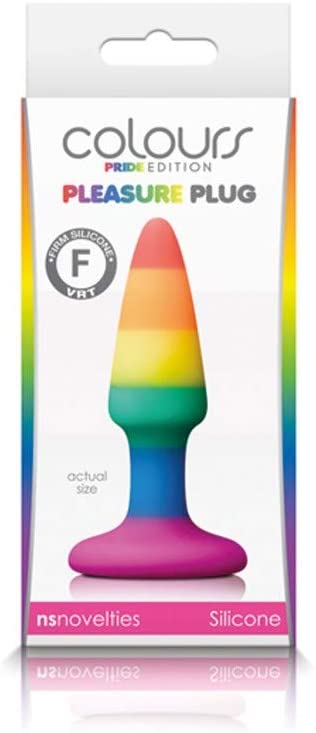 NS Novelties Colours Pride Edition Rainbow Mini Pleasure Plug - XOXTOYS