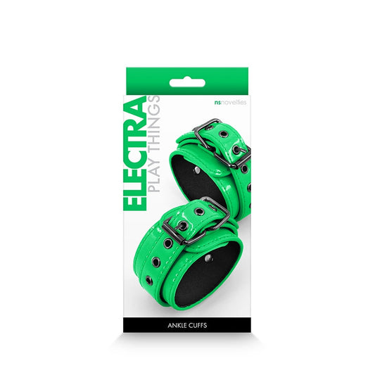 NS Novelties Electra Ankle Cuffs Green - XOXTOYS