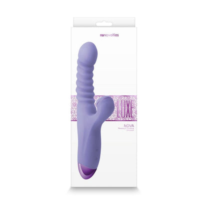 NS Novelties Vibrators Purple NS Novelties Luxe Nova Thrusting And Throbbing Stimulator