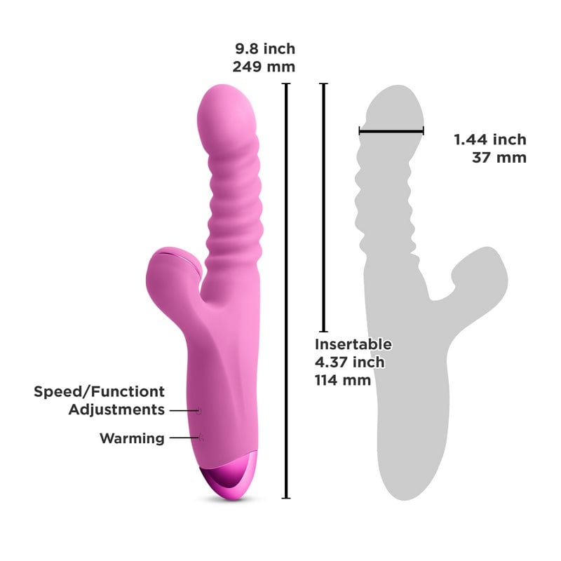 NS Novelties Vibrators NS Novelties Luxe Nova Thrusting And Throbbing Stimulator