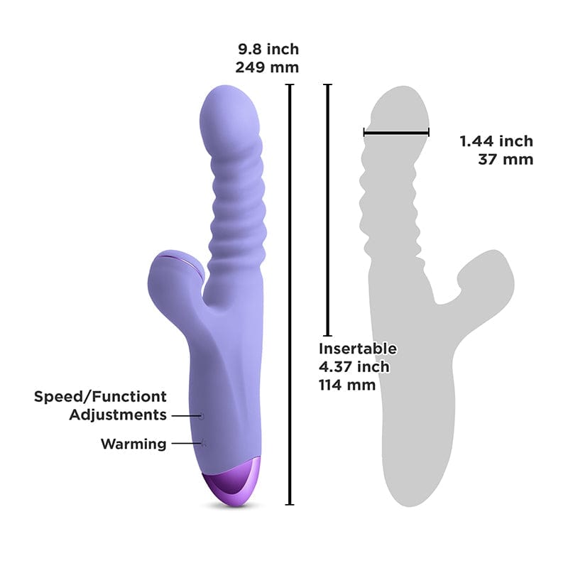 NS Novelties Vibrators NS Novelties Luxe Nova Thrusting And Throbbing Stimulator