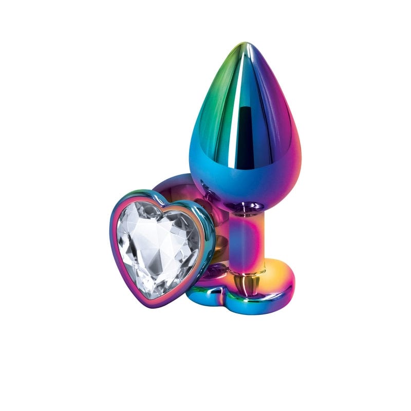 NS Novelties Butt Plugs NS Novelties Rear Assets Multicolor Heart Medium Plug