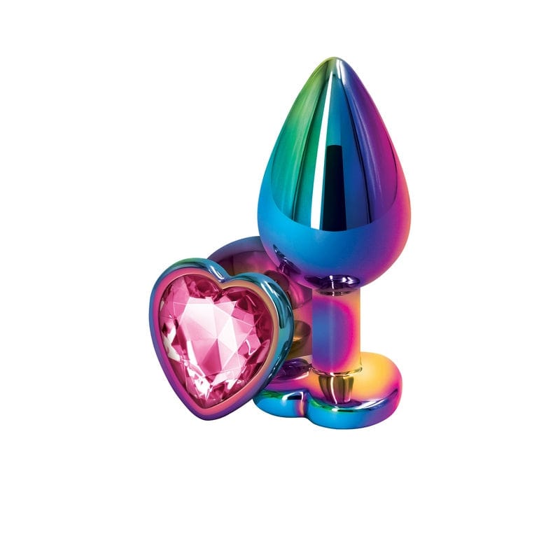 NS Novelties Butt Plugs NS Novelties Rear Assets Multicolor Heart Medium Plug