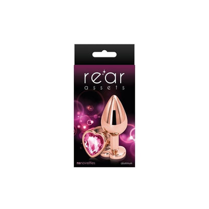 NS Novelties Butt Plugs Pink Heart NS Novelties Rear Assets Rose Gold Heart Medium Plug