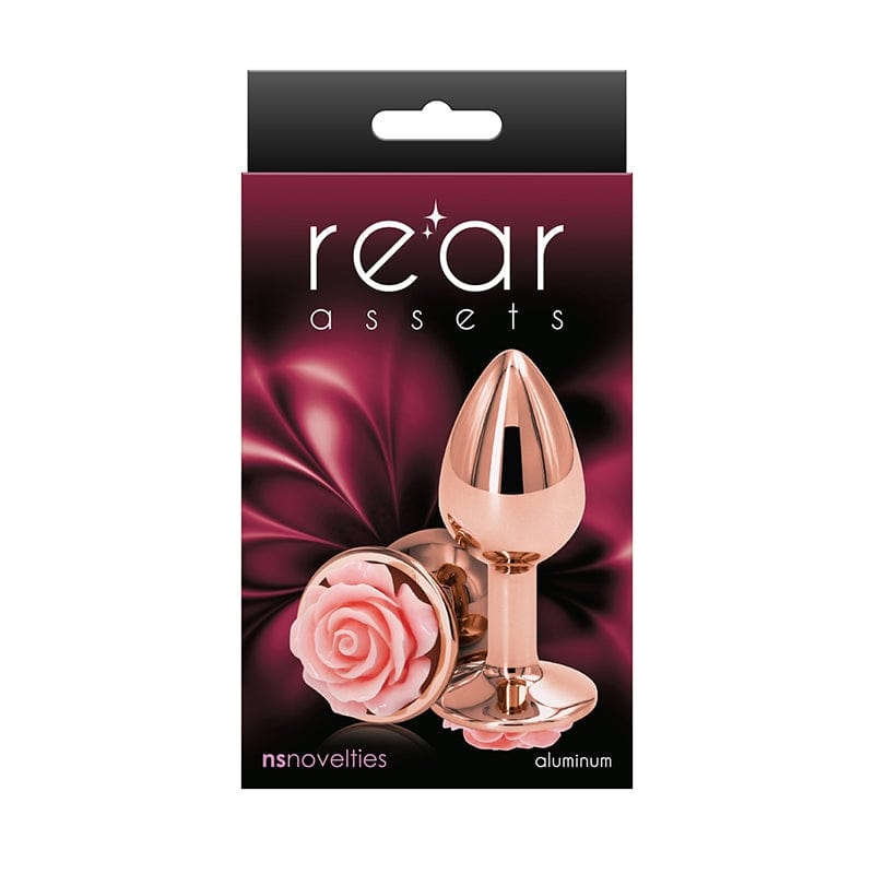 NS Novelties Rear Assets Rose Small Plug - XOXTOYS