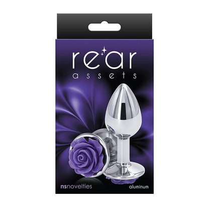 NS Novelties Butt Plugs Purple NS Novelties Rear Assets Rose Small Plug