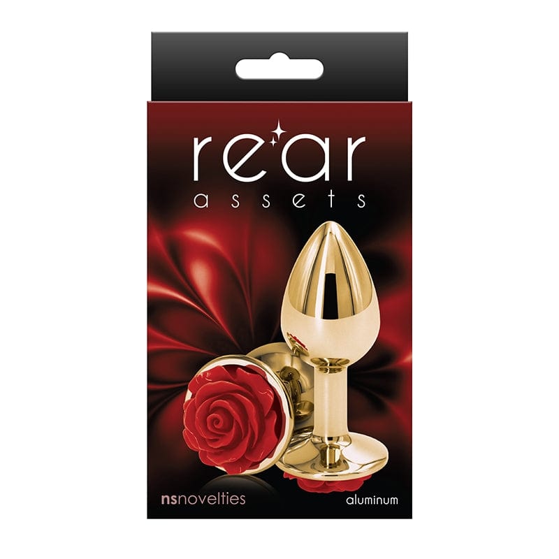 NS Novelties Rear Assets Rose Small Plug - XOXTOYS