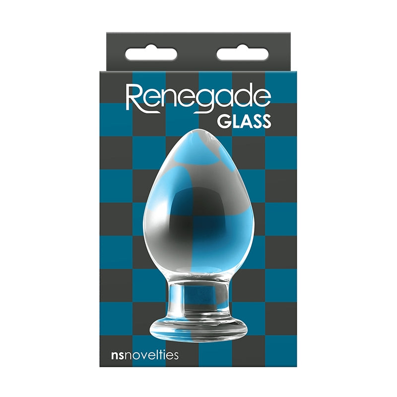 NS Novelties Renegade Glass Clear Knight-Butt Plugs-CALEXOTICS-XOXTOYS