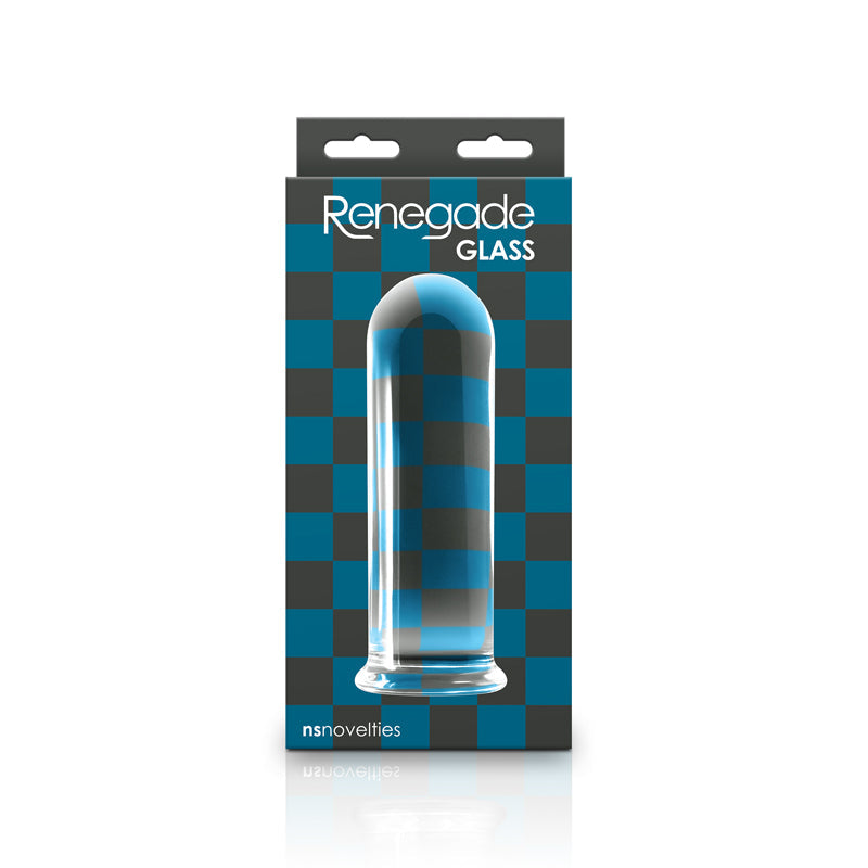 NS Novelties Renegade Glass Clear Rook-Butt Plugs-NS Novelties-XOXTOYS