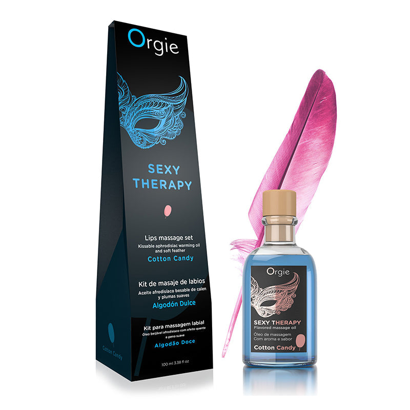 Orgie Sexy Lips Massage Kit-Massage Oil-Orgie-Cotton Candy-XOXTOYS