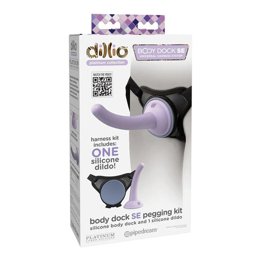Pipedream Products Strap-Ons & Harnesses Pipedream Products Dillio Platinum Body Dock SE Pegging Kit
