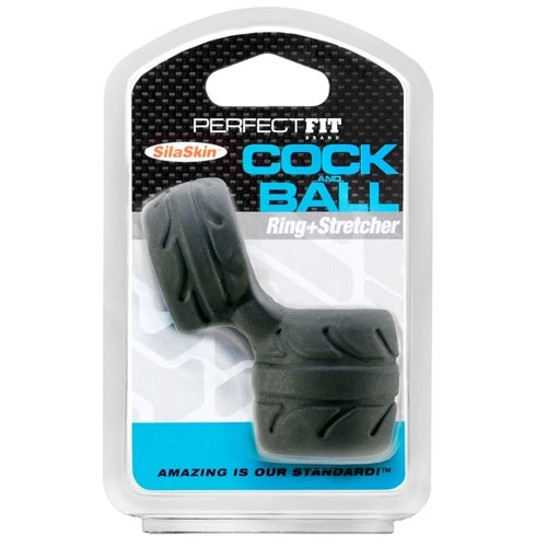 PerfectFit Cock & Ball Ring-Cock Rings-PerfectFit-Black-XOXTOYS