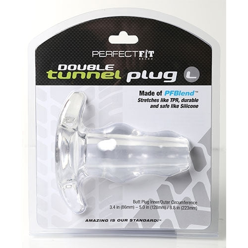 PerfectFit Double Tunnel Plug Clear - XOXTOYS