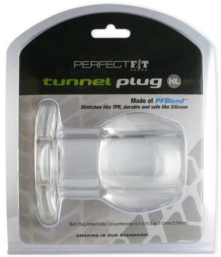 PerfectFit Tunnel Plug X-Large Clear-Butt Plugs-PerfectFit-XOXTOYS