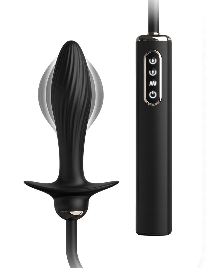 Pipedream Products Anal Fantasy Auto-Throb Inflatable Vibrating Plug - XOXTOYS