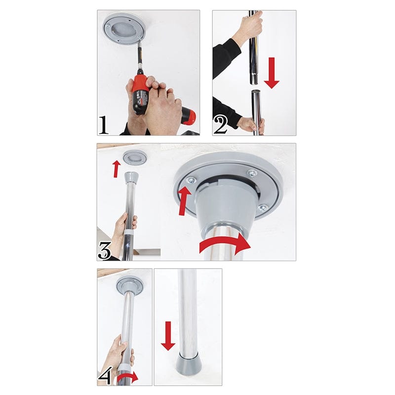 Pipedream Products Bondage & Fetish Pipedream Products Fantasy Dance Pole Silver