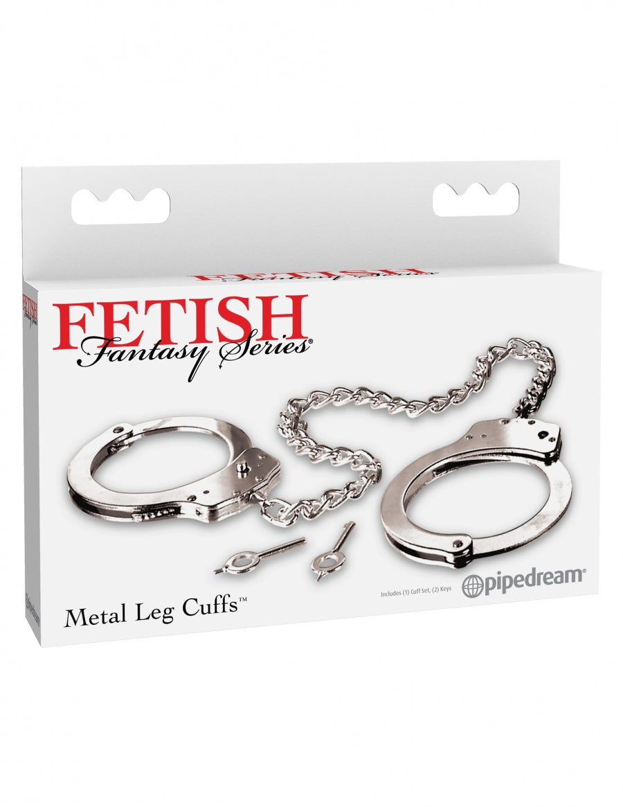 Pipedream Products Fetish Fantasy Metal Leg Cuffs - XOXTOYS