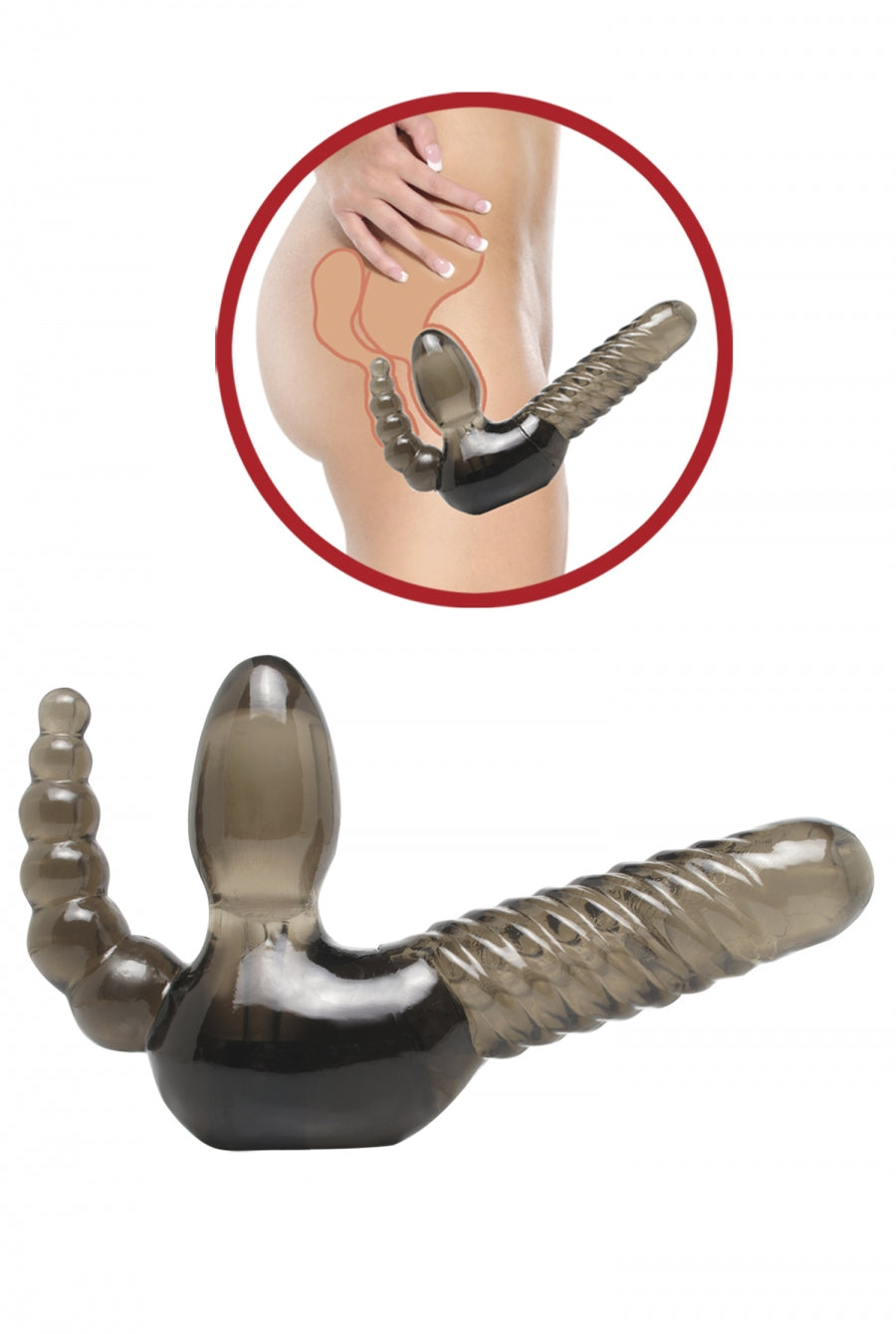 Pipedream Products Fetish Fantasy Strapless Strap-On with Anal Stimulator - XOXTOYS