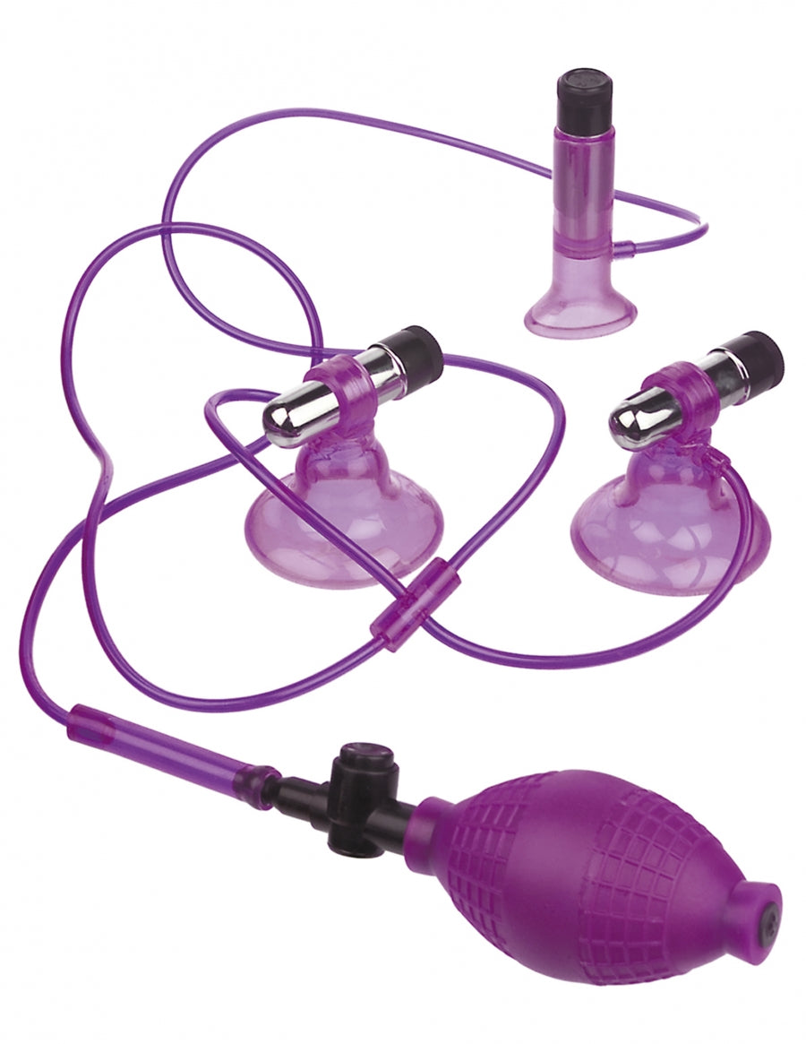 Pipedream Products Fetish Fantasy Vibrating Triple Suckers - XOXTOYS