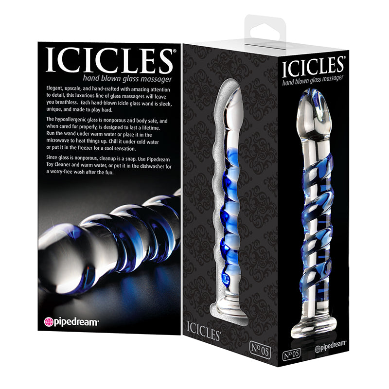 Pipedream Products Icicles No. 5 Glass Massager - XOXTOYS