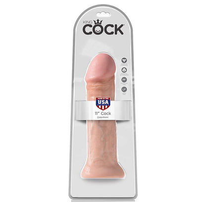 Pipedream Products King Cock 11” Cock Beige - XOXTOYS